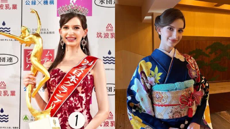 Carolina Shiino, vencedora do Miss Japão 2024 - Reprodução/Redes Sociais/Instagram/@karolina0824