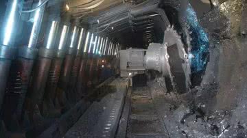 Fotografia tirada na mina de carvão que explodiu na China - Reprodução/X/@PDChina