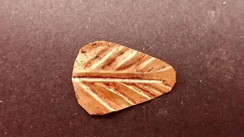 Língua de ouro encontrada em Oxyrhynchus - Divulgação/Ministério do Turismo do Egito e Antiguidades