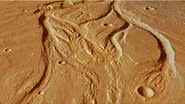 Conjunto de canais Osuga Valles, em Marte - Divulgação/ESA