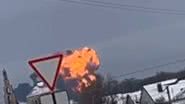 Explosão ocorrida no momento da queda da aeronave - Divulgação/vídeo/g1