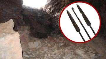 Artefatos foram encontrados em caverna - Divulgação/INAH