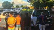 Fotografia divulgada dos cinco suspeitos de assassinato de adolescente presos - Divulgação/Polícia Civil