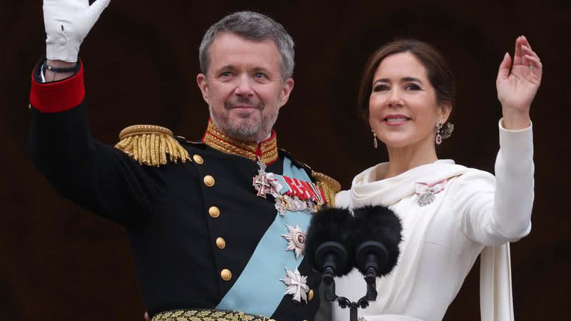 O rei Frederik X e a rainha Mary - Getty Images