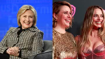 Hillary Clinton, Greta Gerwig e Margot Robbie, respectivamente - Getty Images