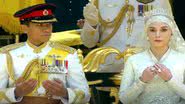 O príncipe Mateen de Brunei e a esposa em casamento - Reprodução / Vídeo / Youtube / Crown & Fame