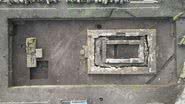 Fotografia aérea de local onde foram encontrados dois novos templos gregos na Itália - Divulgação/Ministério da Cultura italiano