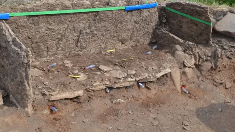 Câmara mortuária neolítica descoberta na Suécia - Divulgação/Karl-Göran Sjögren