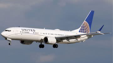 Exempo de aeronave do modelo Boeing 737 MAX - Divulgação/ United Airlines
