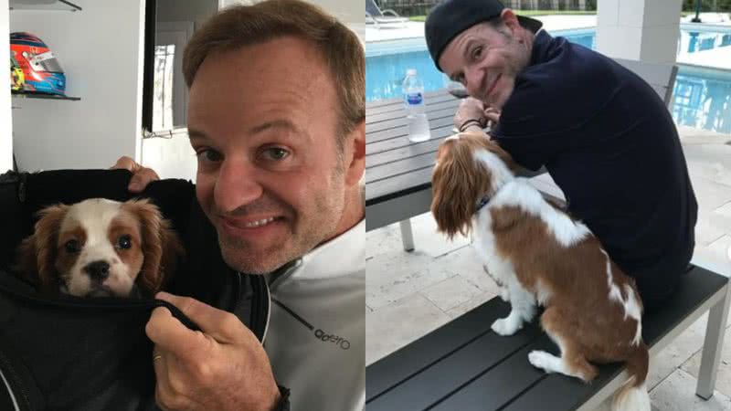 Rubens Barrichello e seu cachorro, Speedy - Reprodução/Redes Sociais/Instagram/@rubarrichello