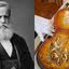 O imperador Dom Pedro II (à esqu.) e o antigo violino (à dir.)