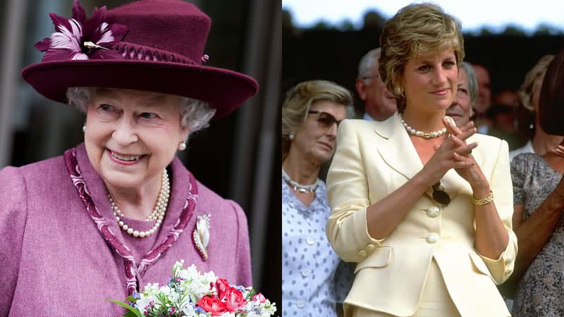 A rainha Elizabeth II (esq.) e a princesa Diana (dir.) - Getty Imagens