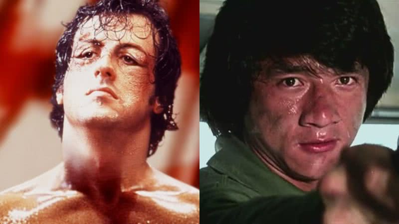 Os atores Sylvester Stallone e Jackie Chan - Divulgação