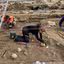 Escavações no local da Abadia de Beaumont, na França