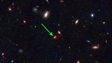 Galáxia mais antiga que a Via Láctea encontrada pelo telescópio James Webb - Reprodução / JWST NIRCAM