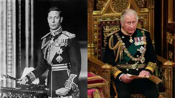 George VI e Charles III, respectivamente - Reprodução/Flickr/Dr Ghulam Nabi Kazi e Getty Images