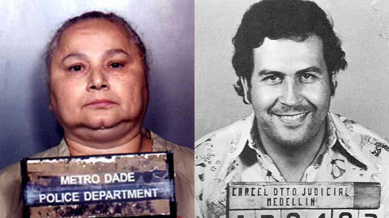 Fotografias de Griselda Blanco e Pablo Escobar, respectivamente - Domínio Público via Wikimedia Commons