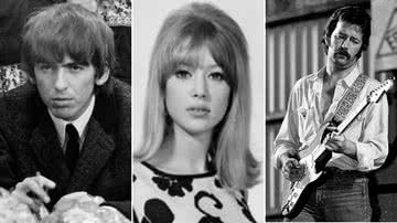 George Harrison, Pattie Boyd e Eric Clapton - Wikimedia Commons/Nationaal Archief e Ueli Frey