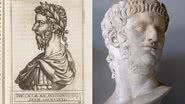Busto de Alexandre, o Grande (esq.) e retrato de Júlio César (dir.) - Wikimedia Commons, sob licença Creative Commons