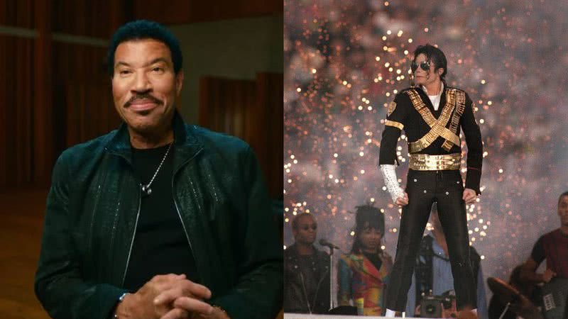 O cantor Lionel Richie (esq.) e o Rei do Pop, Michael Jackson (dir.) - Divulgação / Netflix e Getty Imagens