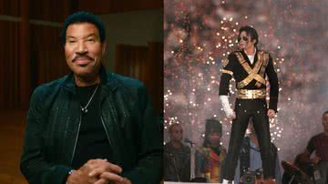 O cantor Lionel Richie (esq.) e o Rei do Pop, Michael Jackson (dir.) - Divulgação / Netflix e Getty Imagens