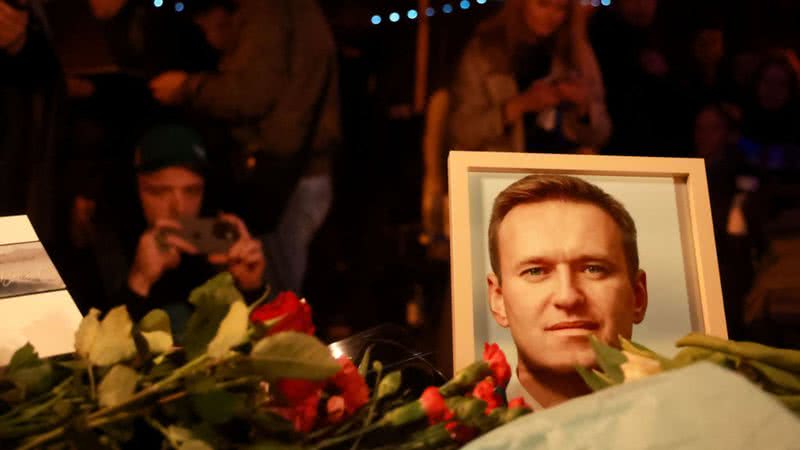 Imagem da vigília de realizada em Munique para Alexei Navalny - Getty Images