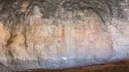 Artes rupestres em caverna da Patagônia argentina - Divulgação/GRV