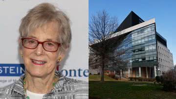 Ruth Gottesman e o prédio da faculdade de medicina Albert Einstein - Reprodução/Vídeo/YouTube/CBS Mornings e Getty Images