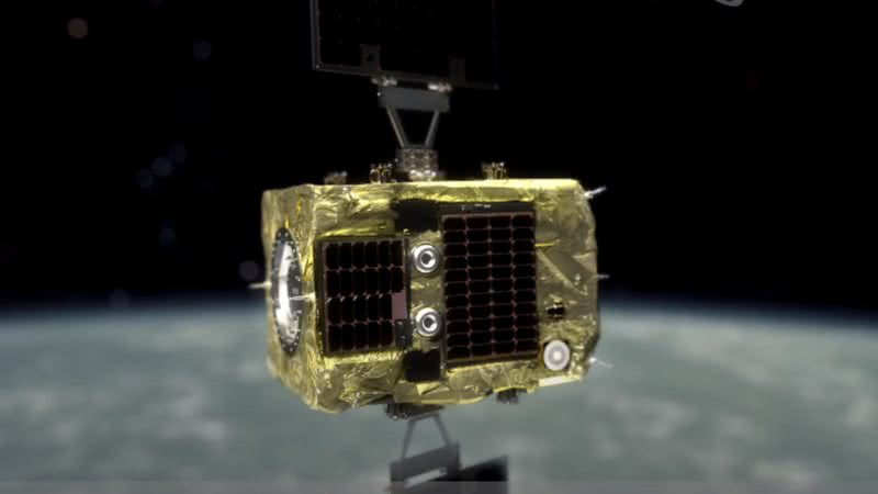 O satélite ADRAS-J, que buscará por lixo espacial - Reprodução / Vídeo / Youtube / Astroscale