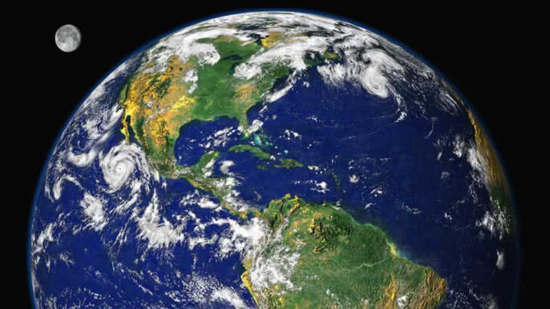 Imagem mostrando Terra - Divulgação/ NASA