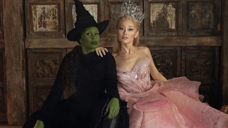 As personagens Elphaba e Glinda em novo filme sobre o musical 'Wicked' - Divulgação / Universal Pictures