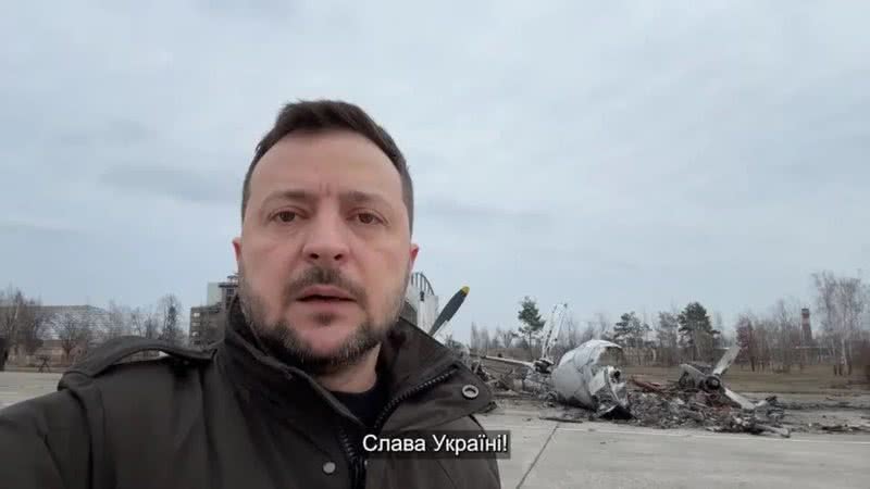 O presidente ucraniano em vídeo publicado hoje, 24 - Reprodução / Instagram / @zelenskyy_official