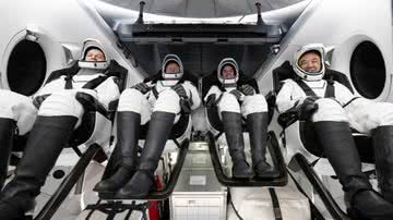 Os astronautas que chegaram na Terra - Reprodução / NASA