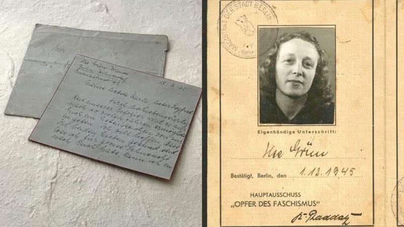 Carta encontrada em um bazar que pertencia a Ilse Loewenberg - Reprodução / Chelsey Brown e Museu Memorial do Holocausto dos Estados Unidos