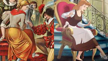 Duas representações da história de 'Cinderela' - Carl Offterdinger e Divulgação/Disney