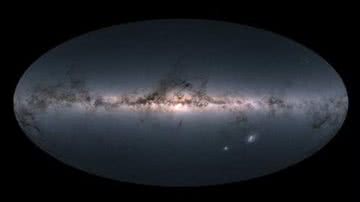 Imagem feita pelo telescópio Gaia mostra mais de 1,7 bilhão de estrelas - Divulgação/ESA