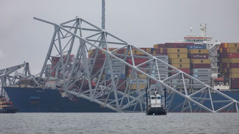 Ponte em Baltimore colapsou - Getty Images