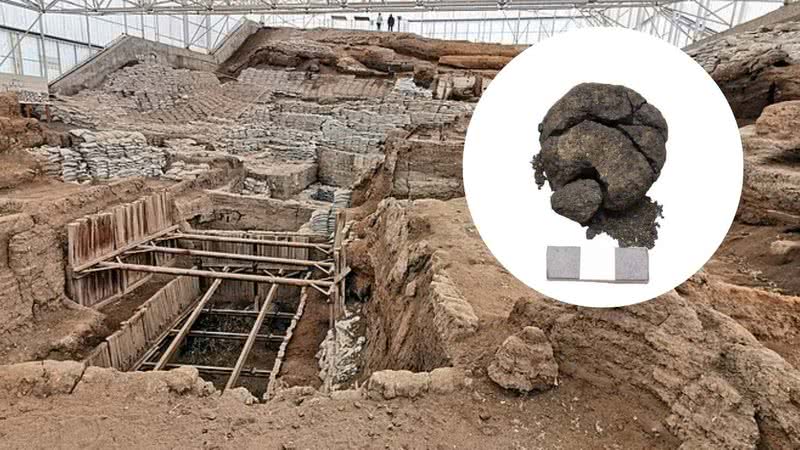 Sítio arqueológico de Çatalhöyük, na Turquia, e o antigo pão de 8,6 mil anos descoberto - Foto por Murat Özsoy 1958 pelo Wikimedia Commons / Divulgação/BITAM