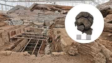 Sítio arqueológico de Çatalhöyük, na Turquia, e o antigo pão de 8,6 mil anos descoberto - Foto por Murat Özsoy 1958 pelo Wikimedia Commons / Divulgação/BITAM