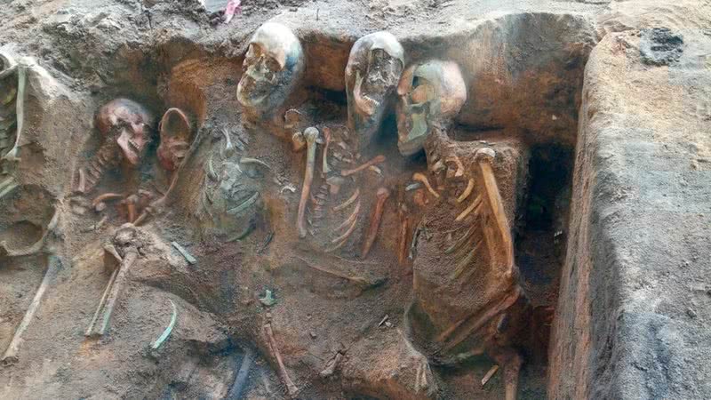 Esqueletos desenterrados em escavações recentes na Alemanha - Divulgação/In Terra Veritas