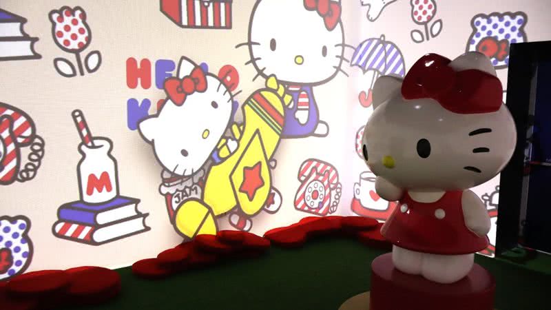 Registro da exposição que celebra os 50 anos da Hello Kitty - Vitor Lima