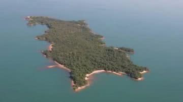 Imagem aérea da ilha colocada à venda em Goiás - Reprodução/Instagram/@welerson.antunes