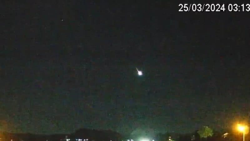 Raro meteoro visto em Santa Maria - Reprodução / Instagram / @impresionante_santa_maria_city