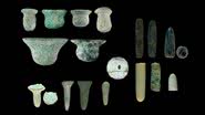 Ornamentos de pedra descobertos na Turquia - Divulgação/Antiquity