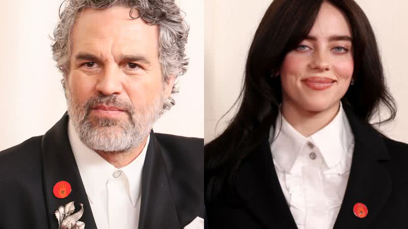 Artistas usaram pins vermelhos no Oscar - Getty Images