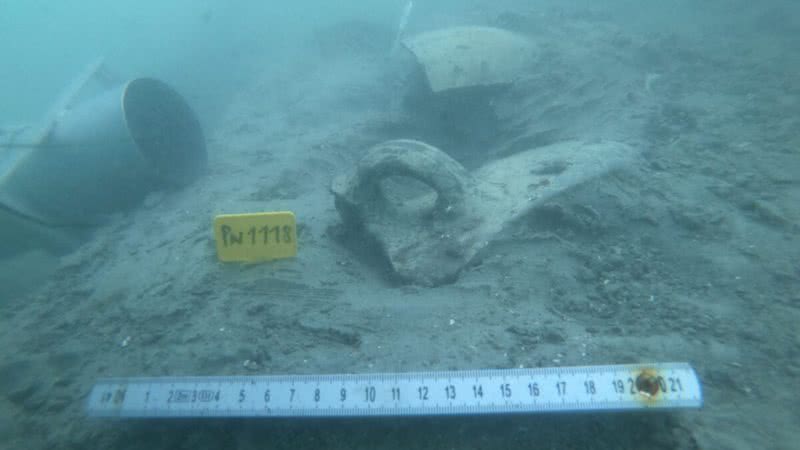 Antigos vestígios romanos encontrados na Eslovênia - Divulgação/Zavod Za Podvodno Arheologijo