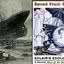Ilustração do naufrágio e pôster de 'Saved from the Titanic'