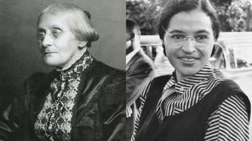Mulheres notáveis: Susan B. Anthony e Rosa Parks - Domínio Público