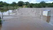 Fotografia tirada em Massapê do Piauí mostrando consequências da forte chuva - Divulgação/Prefeitura de Massapê do Piauí