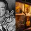 O artista Salvador Dalí e parte da exposição sobre sua vida